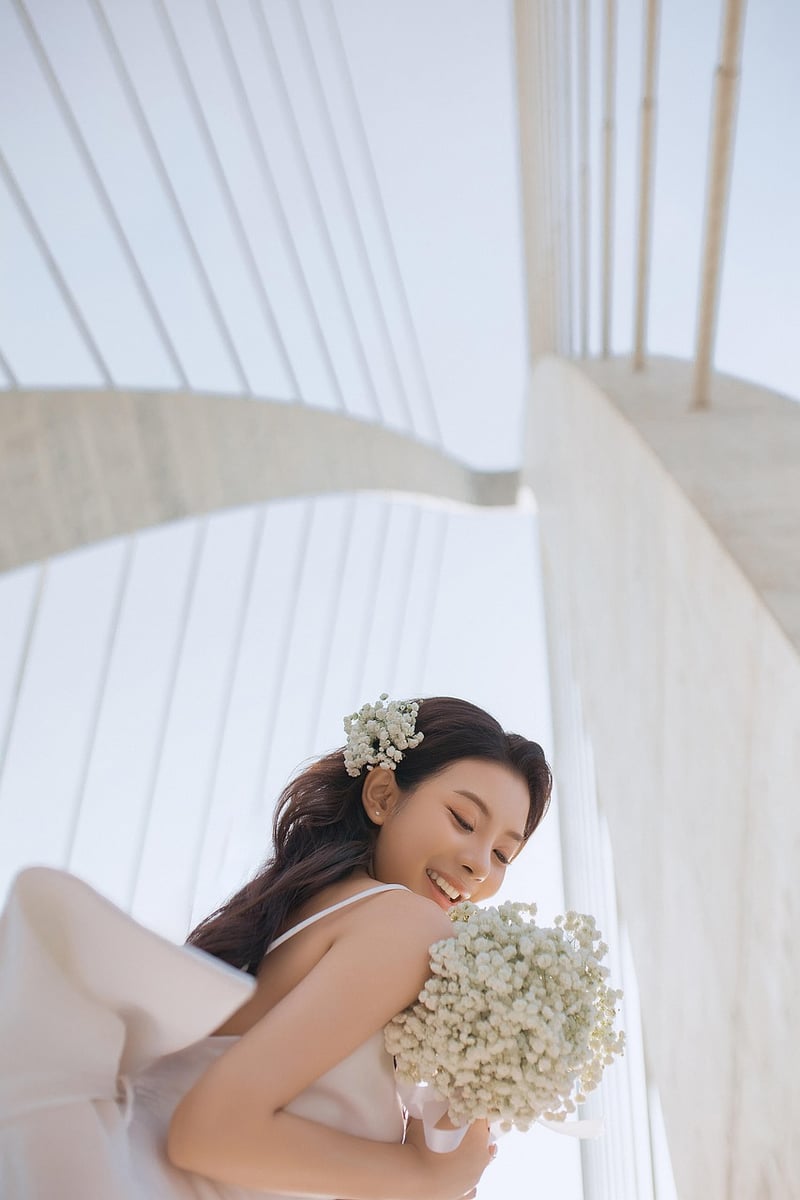 Bride in a Modern Princess Gown